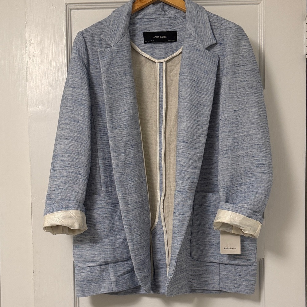 Zara Light Blue Blazer